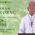 𝐋𝐢𝐡𝐚𝐦 𝐏𝐚𝐬𝐭𝐨𝐫𝐚𝐥 𝐧𝐢 𝐁𝐢𝐬𝐡𝐨𝐩 𝐁𝐫𝐨𝐝𝐞𝐫𝐢𝐜𝐤 𝐒. 𝐏𝐚𝐛𝐢𝐥𝐥𝐨 , 𝐎𝐛𝐢𝐬𝐩𝐨 𝐧𝐠 𝐁𝐢𝐤𝐚𝐫𝐲𝐚𝐭𝐨 𝐧𝐠 𝐓𝐚𝐲𝐭𝐚𝐲, 𝐧𝐚 𝐦𝐚𝐲 𝐩𝐚𝐦𝐚𝐠𝐚𝐭 𝐧𝐚 ” 𝐌𝐚𝐠𝐝𝐚𝐬𝐚𝐥 𝐩𝐚𝐫𝐚 𝐬𝐚 𝐊𝐚𝐩𝐚𝐲𝐚𝐩𝐚𝐚𝐧”.
