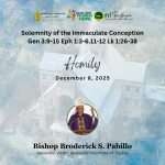 Homily for Solemnity of the Immaculate Conception