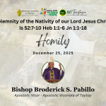 HOMILY| SOLEMNITY OF THE NATIVITY OF OUR LORD JESUS CHRIST – CHRISTMAS DAY