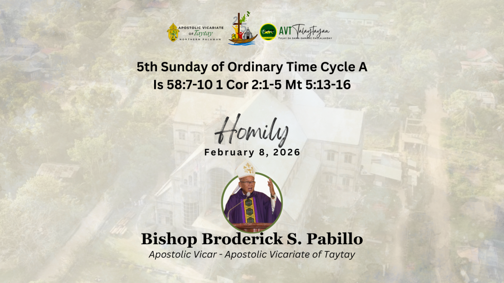 Bp. Broderick Pabillo Homily for 5th Sunday of Ordinary Time  Cycle A