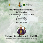 HOMILY| Holy Trinity Sunday Cycle A and BEC Sunday